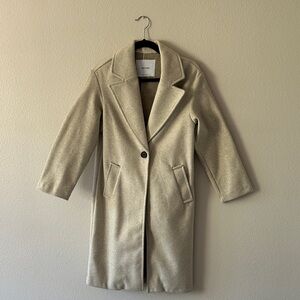 Bershka Cream Trench Coat